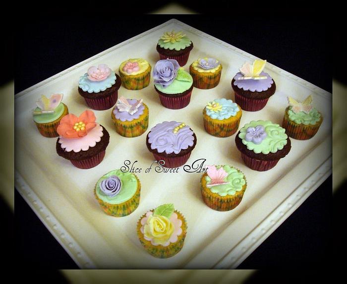 Spring Time Mini Cupcakes