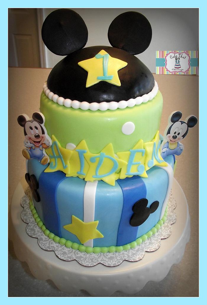 Baby Mickey Mouse cake