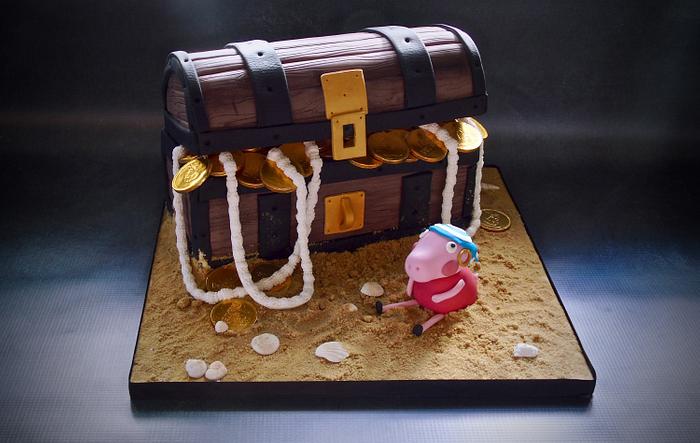 Peppa pig pirate cake