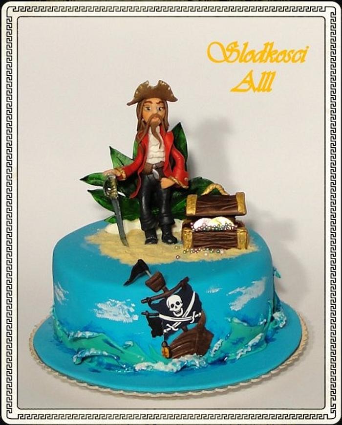 Cake with pirate