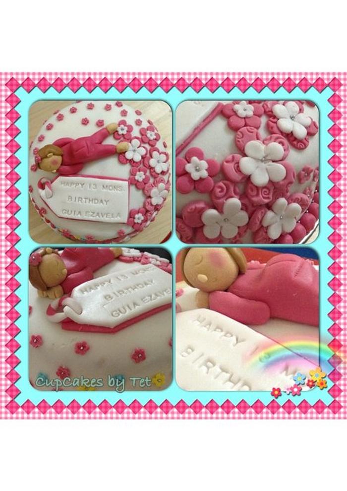 Guia ezavela unusual 13month b-  day cake