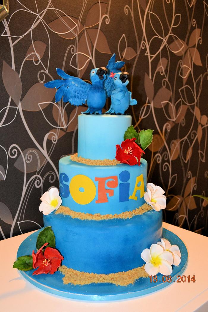 Rio birthday cake
