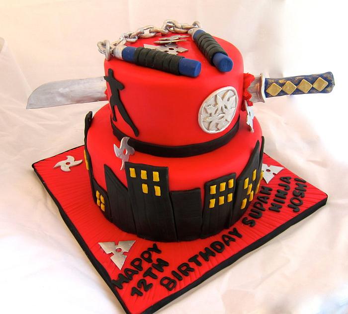 12th Birthday Ninja Cake