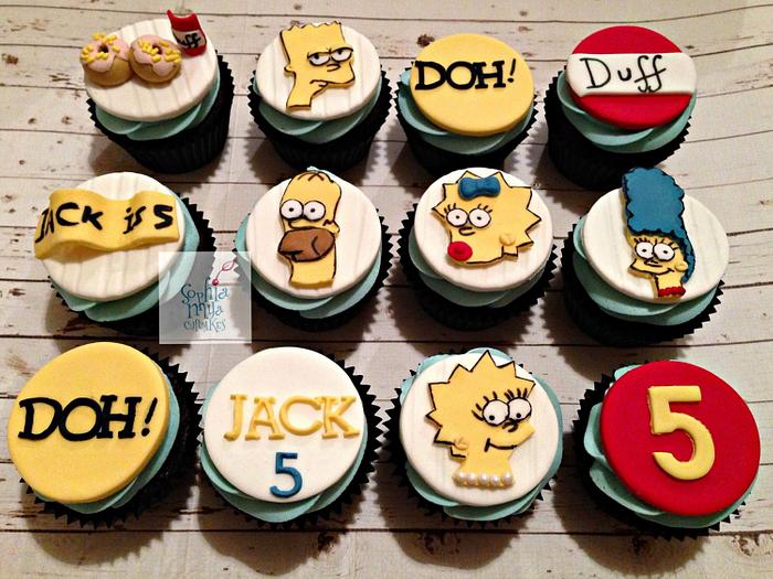 The Simpsons Inspired Cupcakes