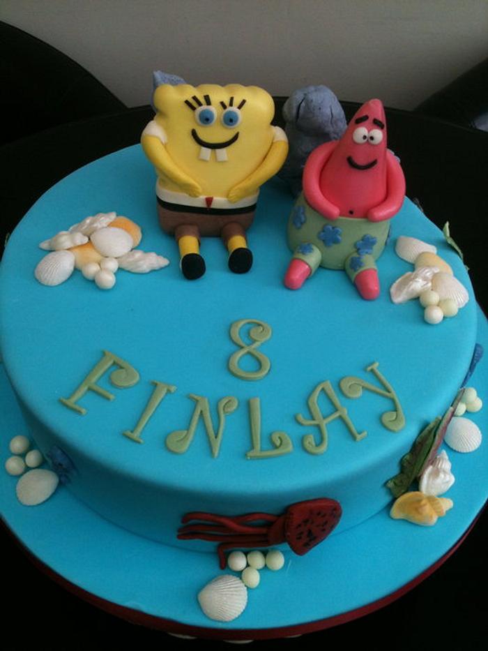 Sponge bob & patrick birthday cake
