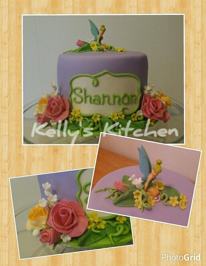 Tinkerbell birthday cake