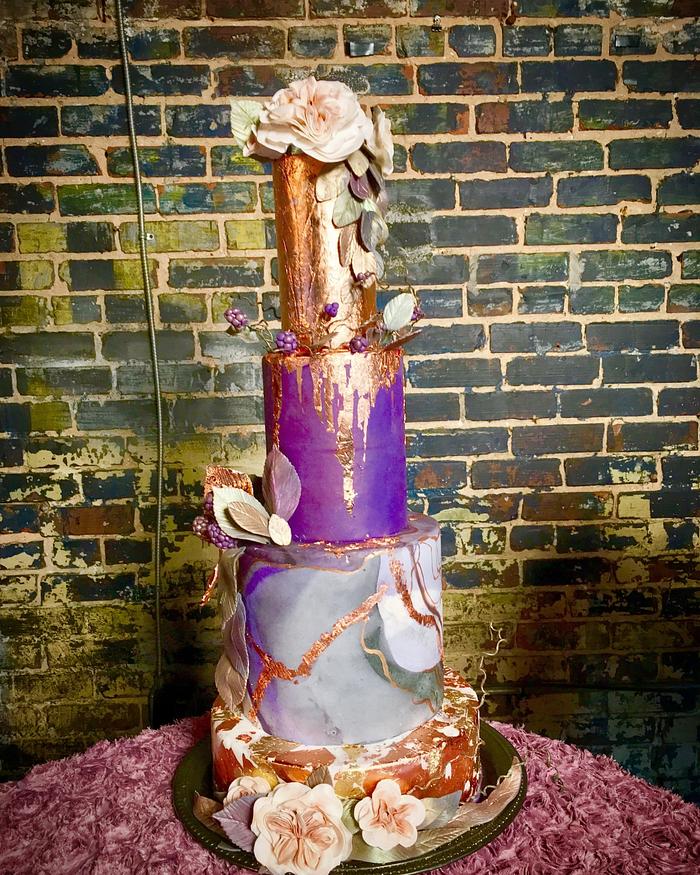 A Rustic Engagement - Decorated Cake by Enchanted Bakes - CakesDecor