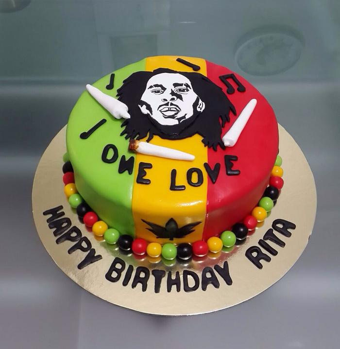 Bob Marley themed cake