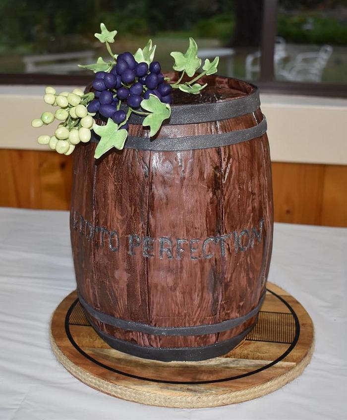 Wine barrel Birthday cake 