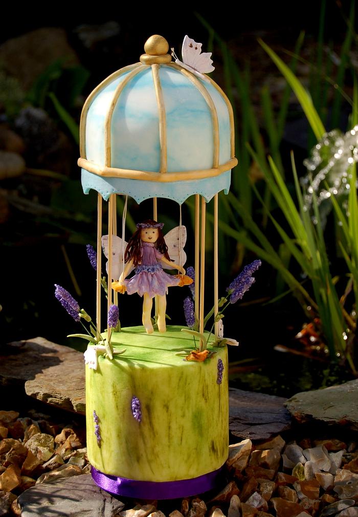 Flower Fairy Bird Cage Cake