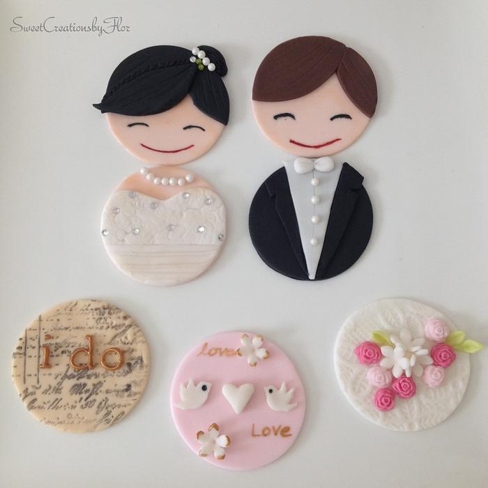 Wedding Cupcakes Topper