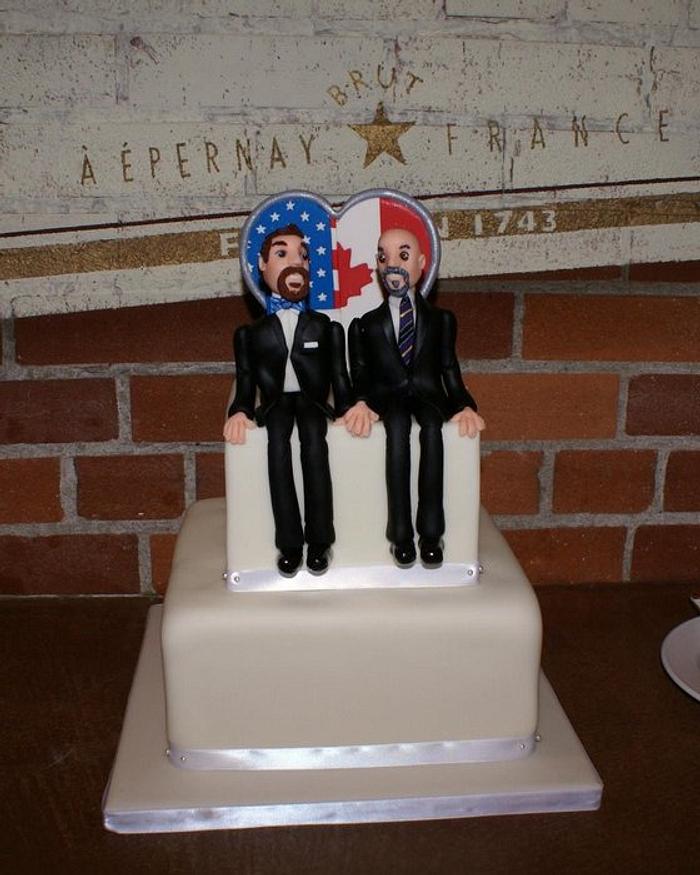 Mike & Gavin's Wedding Cake
