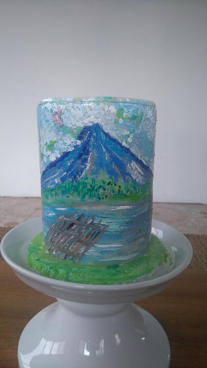 Cake painting 