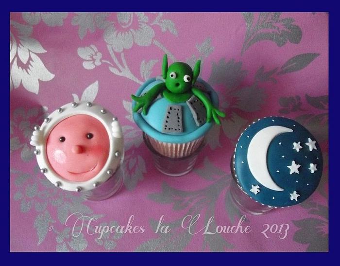 Space Adventure cupcakes