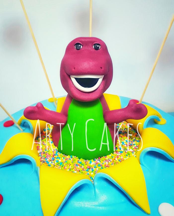 Barney figure - Decorated Cake by Arty cakes - CakesDecor