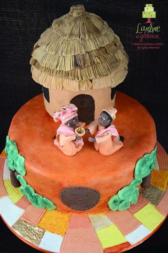 african wedding cake