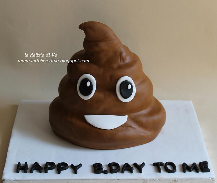 poop's emoticon cake