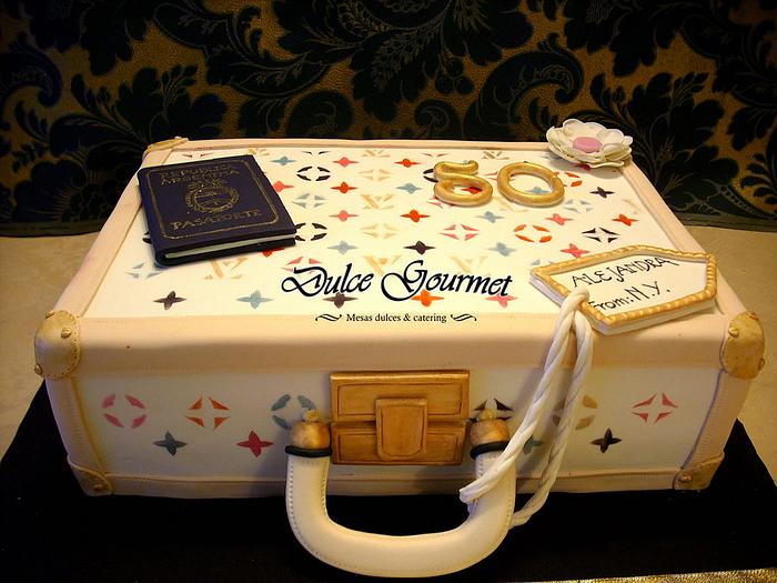 Louis Vuitton suitcase to celebrate a 50th. birthday