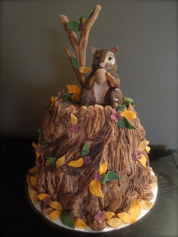 Squirrel Cake Topper With Optional Cake Bunting. Woodland Animal Cake  Decoration With Optional Cake Bunting - Etsy