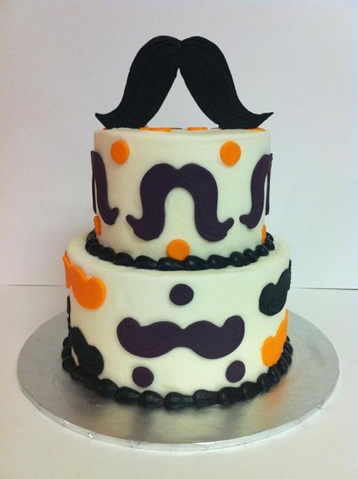 Mustache cake