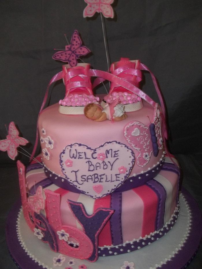 Baby Shower Cake for Baby Isabelle
