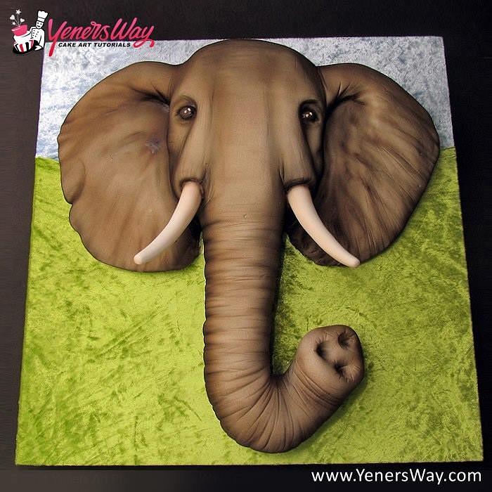 3D Elephant Cake