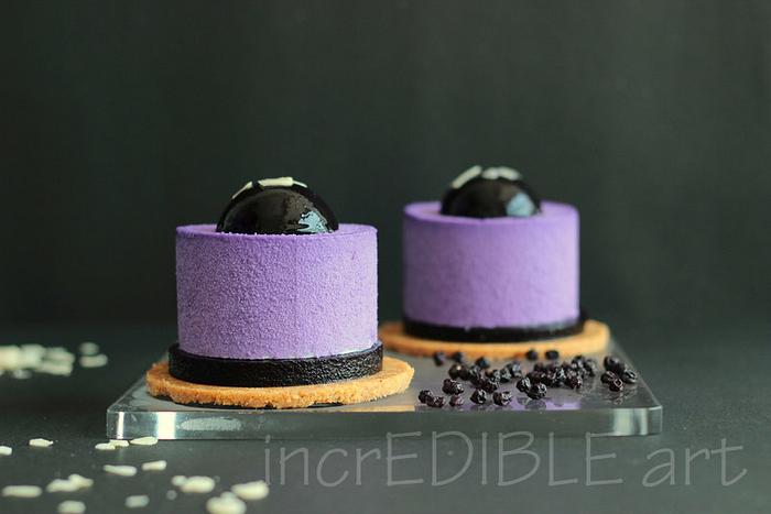 My Passion on MODERNIST PASTRY ART- Blueberry Cheesecake
