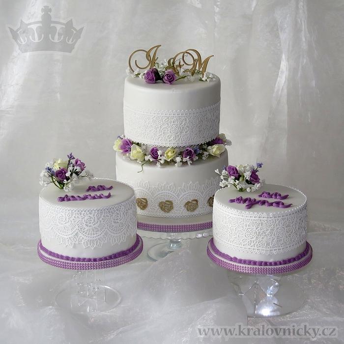 Wedding cake for Ivette