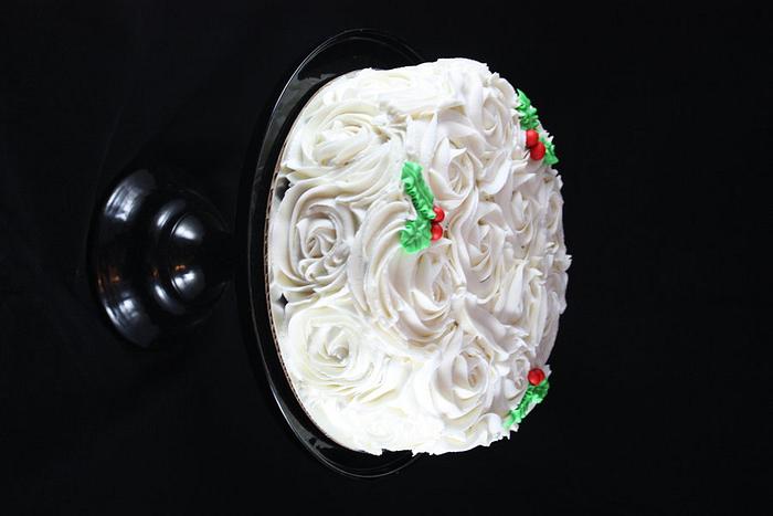 Christmas Rosette Cake