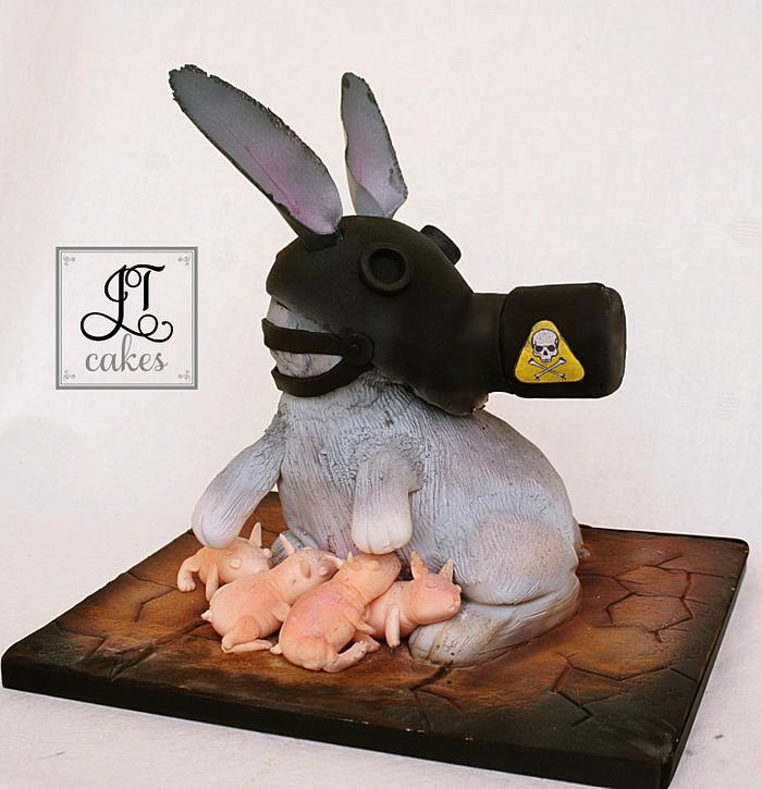 Acts of green - Carved Rabbit cake