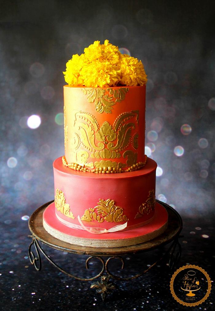 Traditional Indian Baby Shower Cake