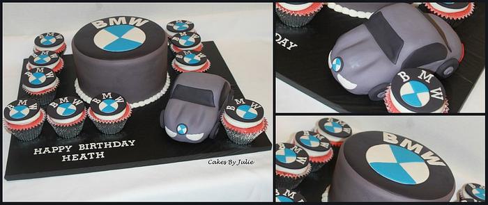 BMW Cake and Cupcakes!