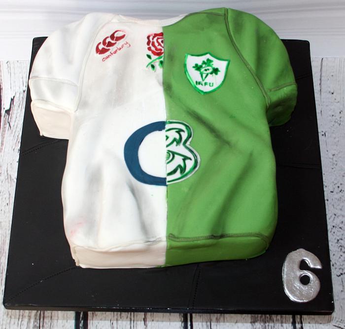 Ireland v England Rugby Cake . . . we're going to win by the way.