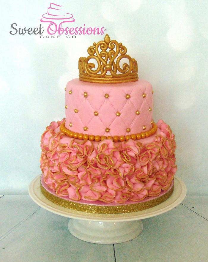 Pretty in Pink Princess Cake