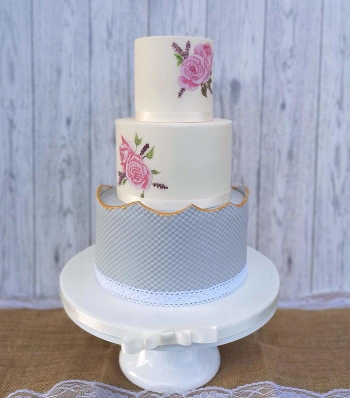 Texture wedding cake
