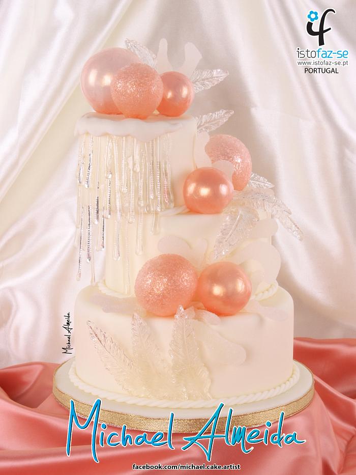 Isomalt wedding cake