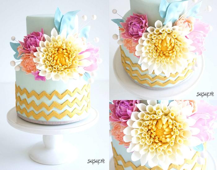 Summer Flowers Cake