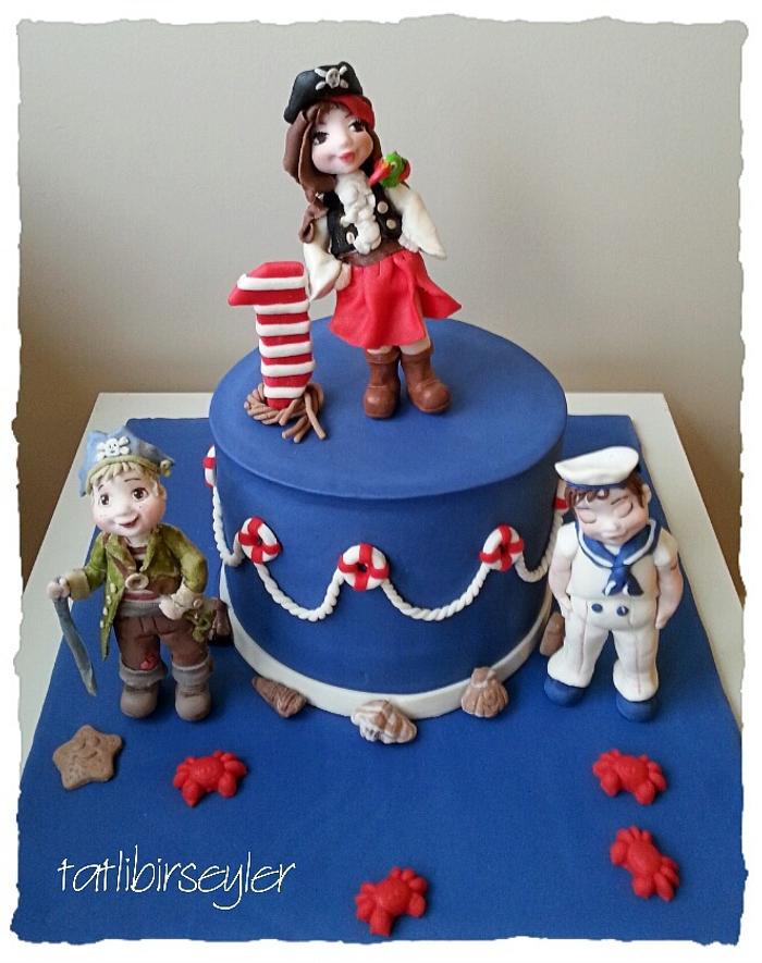 pirate girl cake