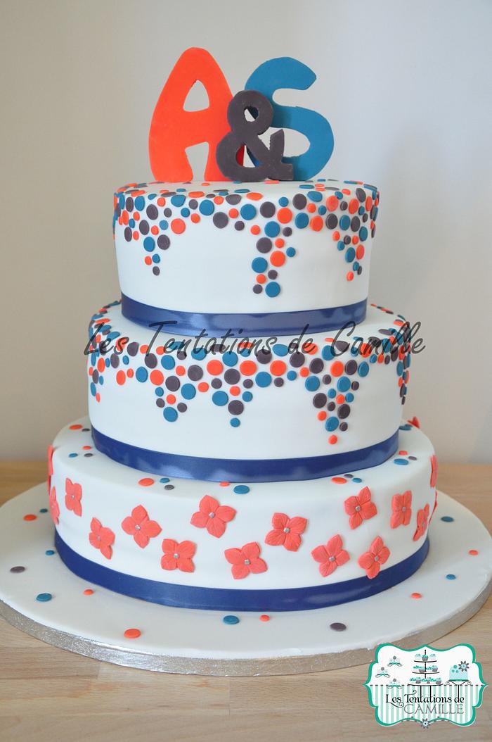 Confetti Wedding Cake