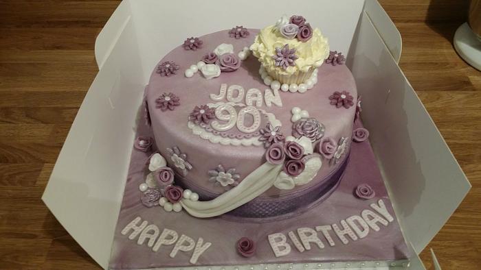 90th birthday cake 