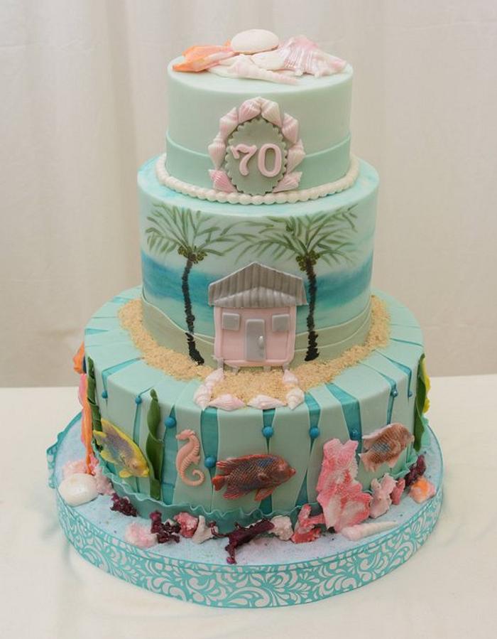 Cayman Themed Cake