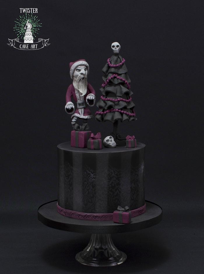 Gothic christmas cake