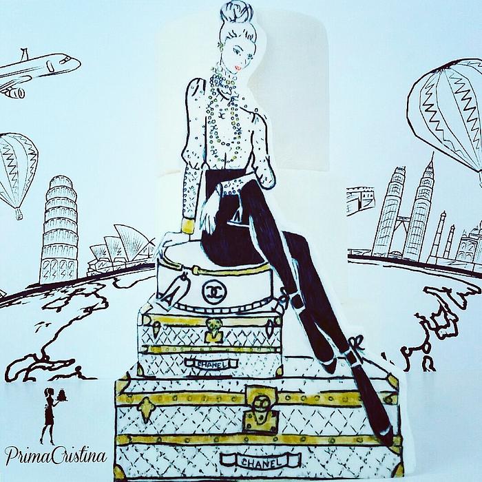 The Jet Set Fashion Cake - Around the World Collaboration 