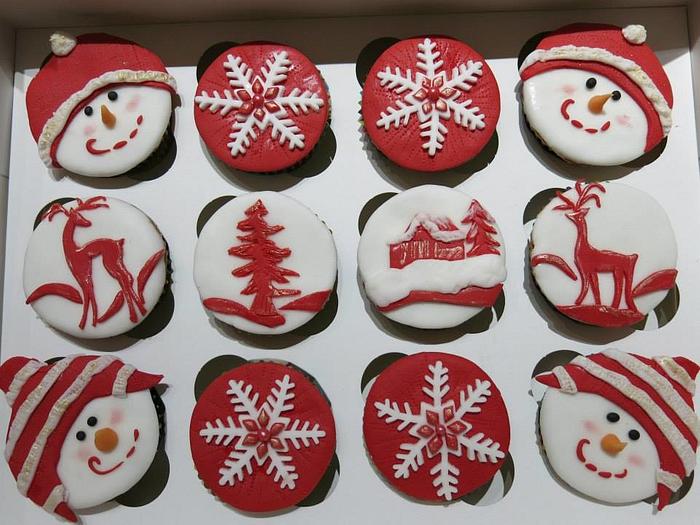 Winter cupcakes!