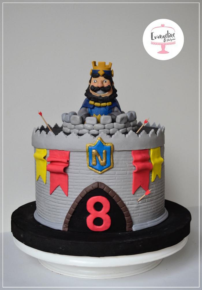 Clash royal cake castle