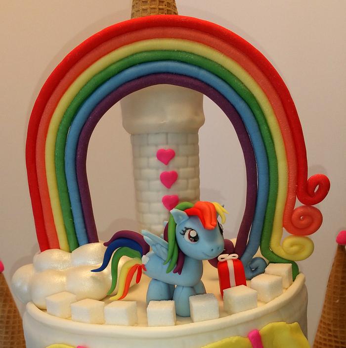 My Little Pony Castle Cake