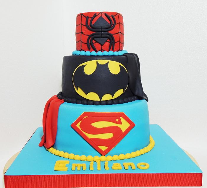 super heroes cakes