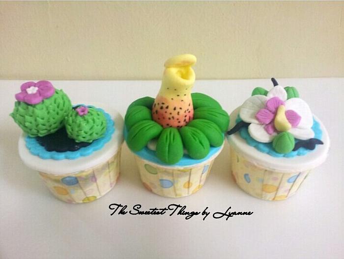 plant cupcakes