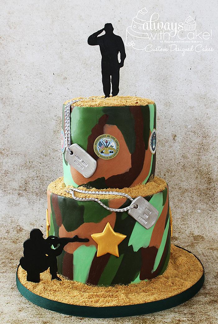 Military Birthday Cake