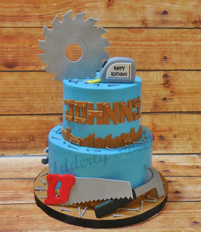 Tool Themed Birthday Cake